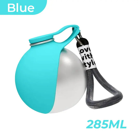 Portable dog water bottle for walks and road trips