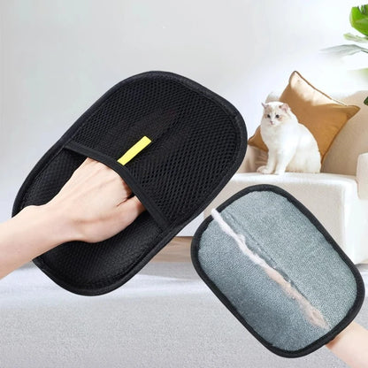 Silicone pet grooming gloves product image 3