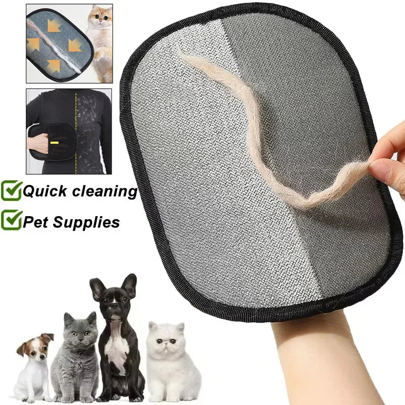 Silicone pet grooming gloves product image 1