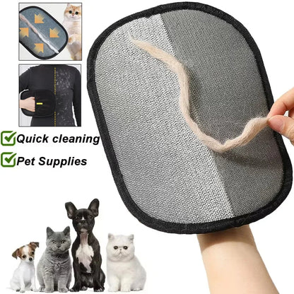 Silicone pet grooming gloves product image 1