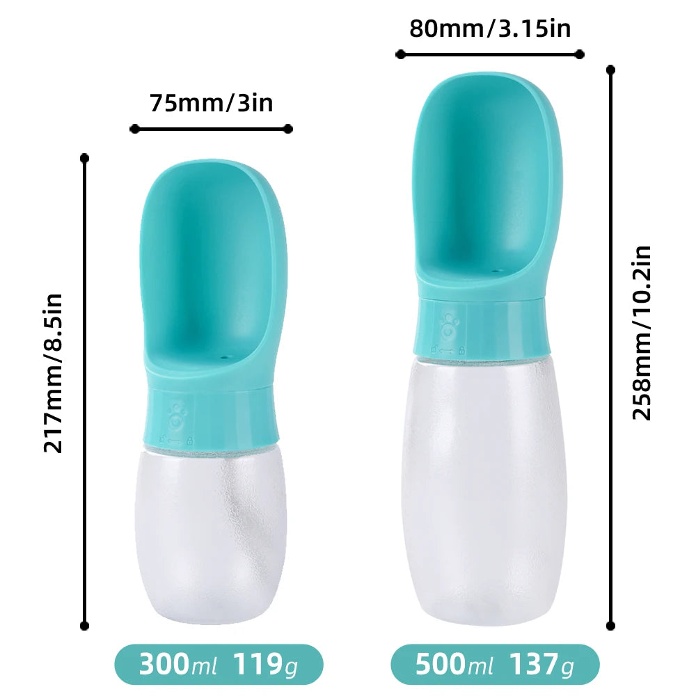 Portable pet water bottle with built-in bowl product image 2
