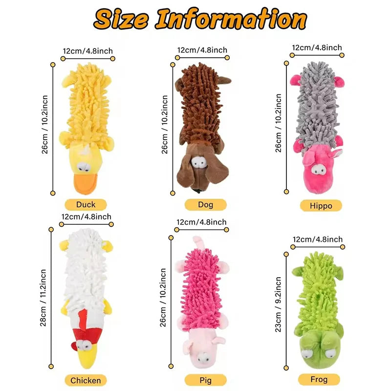 Plush squeaky dog toy product image 11