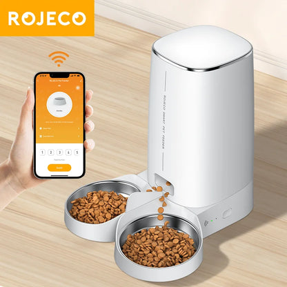 ROJECO WiFi automatic pet feeder product image 1