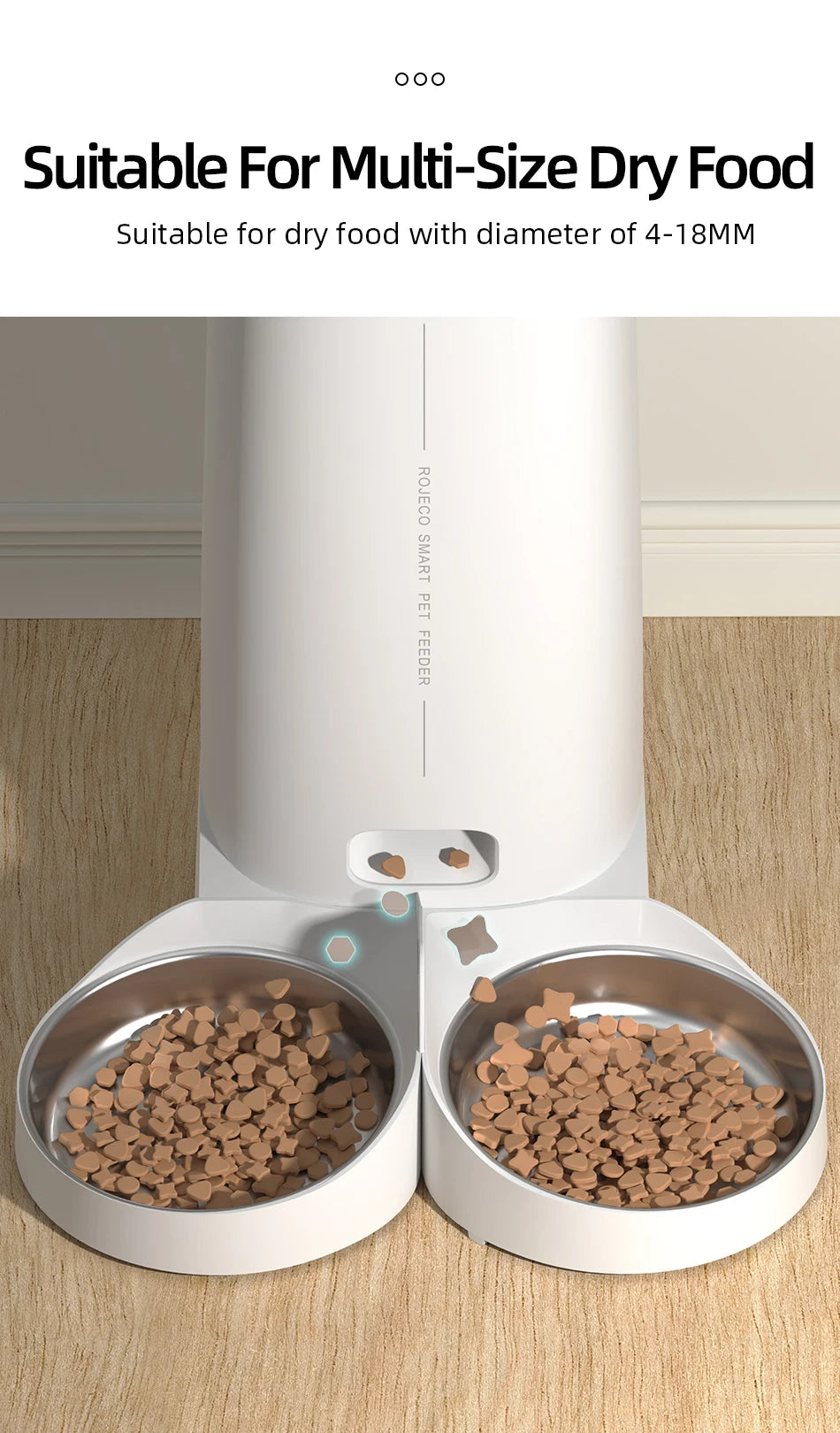 ROJECO WiFi automatic pet feeder product image 15