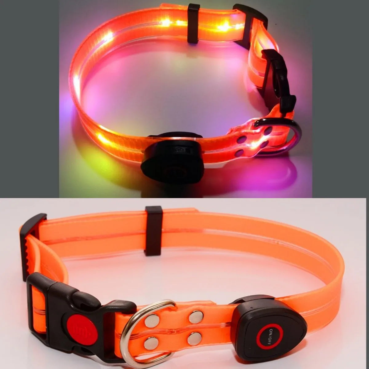 Rechargeable PVC LED dog collar product image 35
