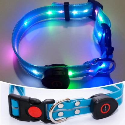 Rechargeable PVC LED dog collar product image 37