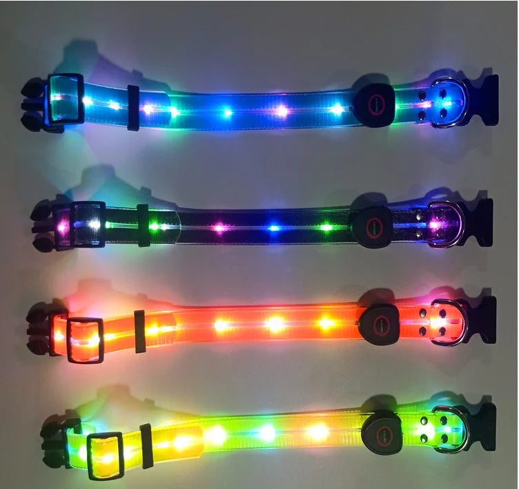Rechargeable PVC LED dog collar product image 24