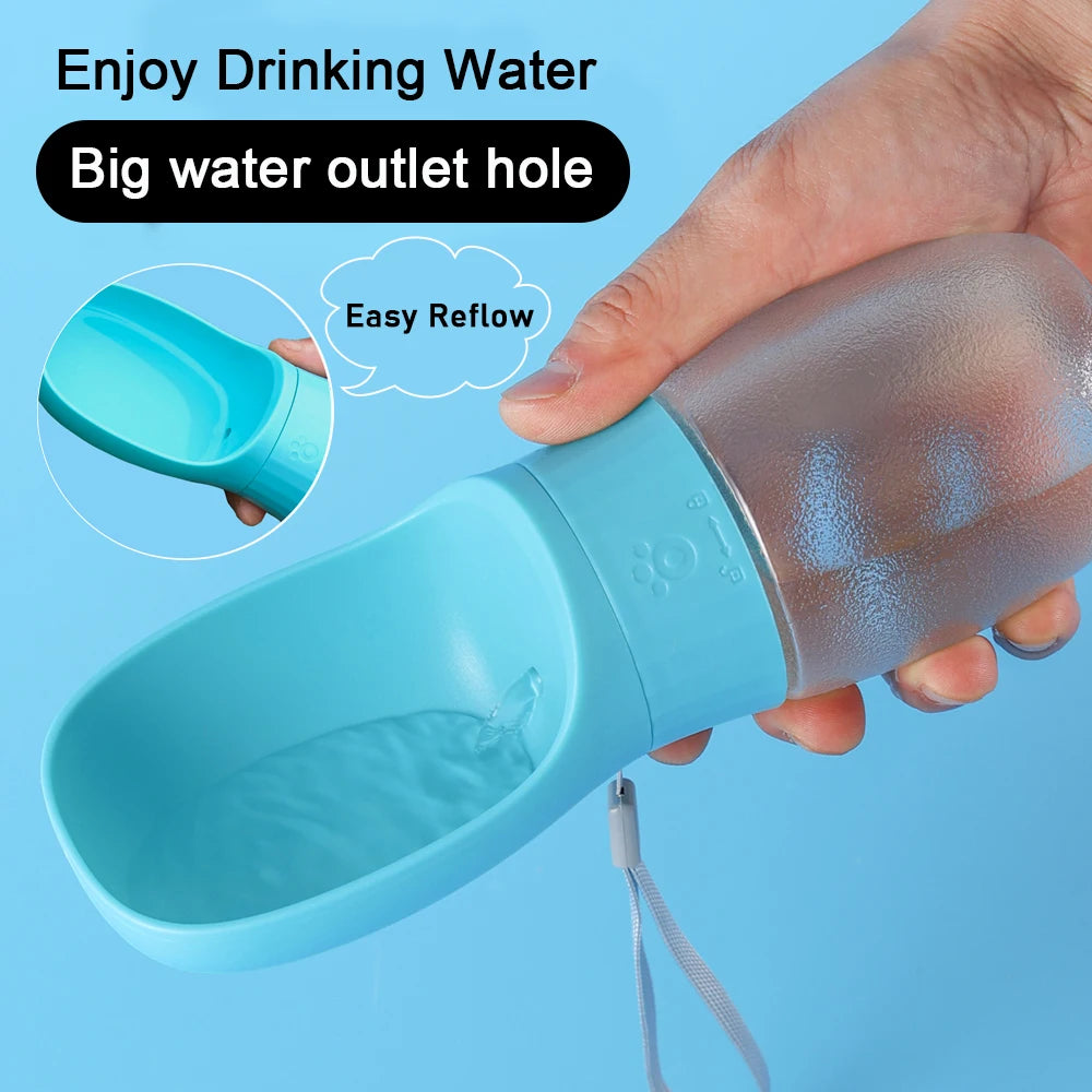 Portable pet water bottle with built-in bowl product image 11