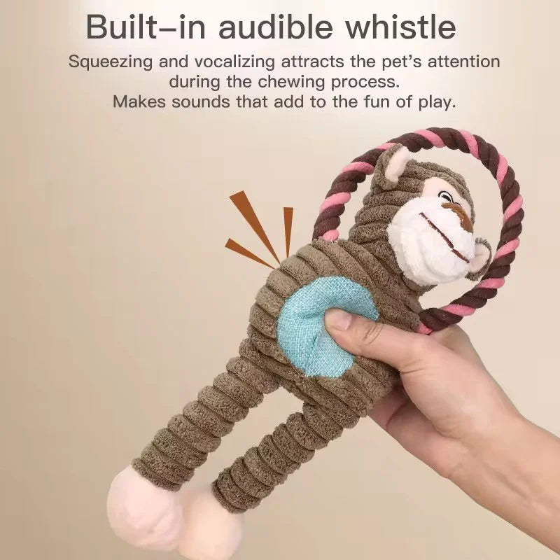 Plush squeaky dog toy product image 5