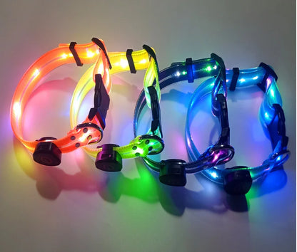 Rechargeable PVC LED dog collar product image 26