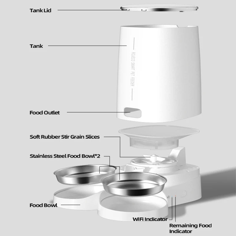 ROJECO WiFi automatic pet feeder product image 6