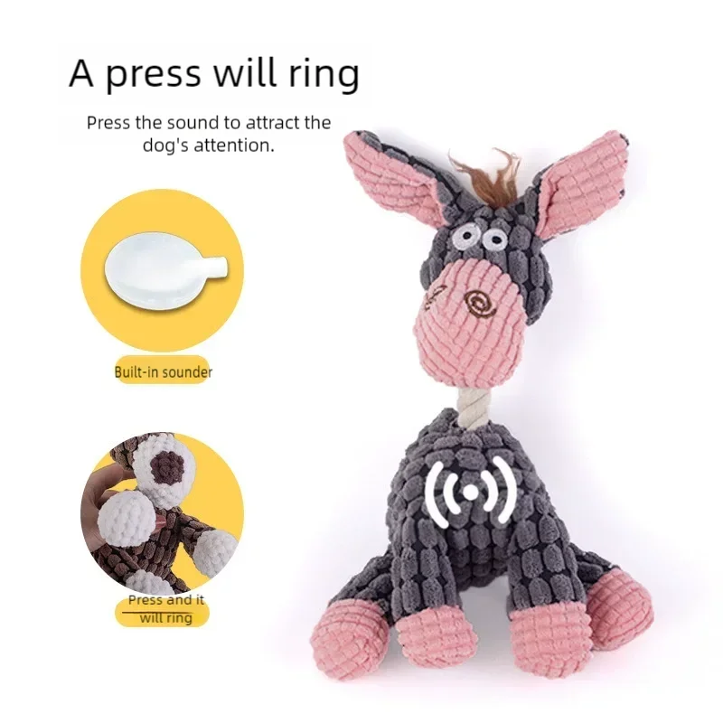 Plush squeaky dog toy product image 22