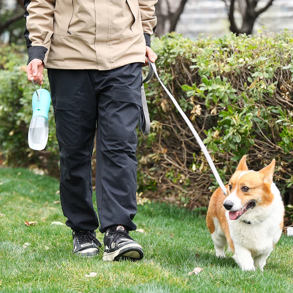 Portable pet water bottle with built-in bowl product image 15