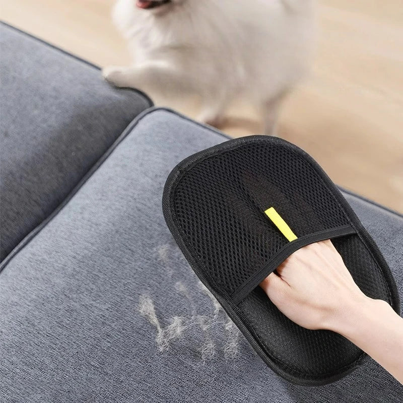 Silicone pet grooming gloves product image 2