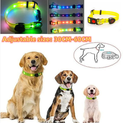 Rechargeable PVC LED dog collar product image 6