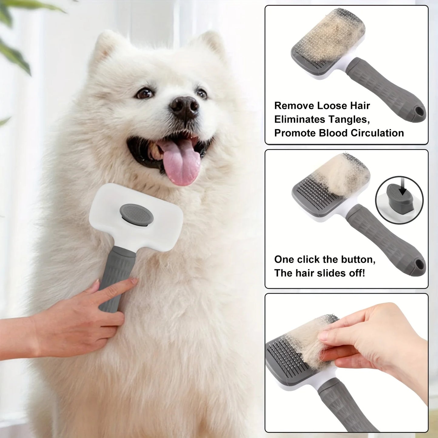 Self-cleaning slicker brush product image 4