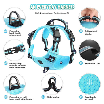 Padded front-clip dog harness product image 3