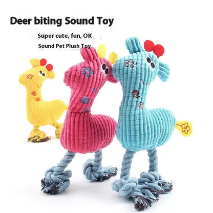 Plush squeaky dog toy product image 4