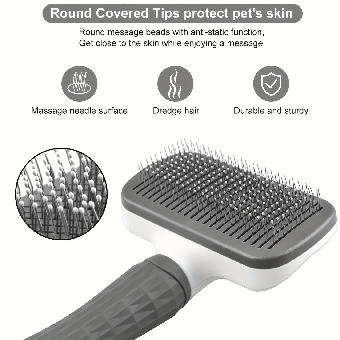 Self-cleaning slicker brush product image 5