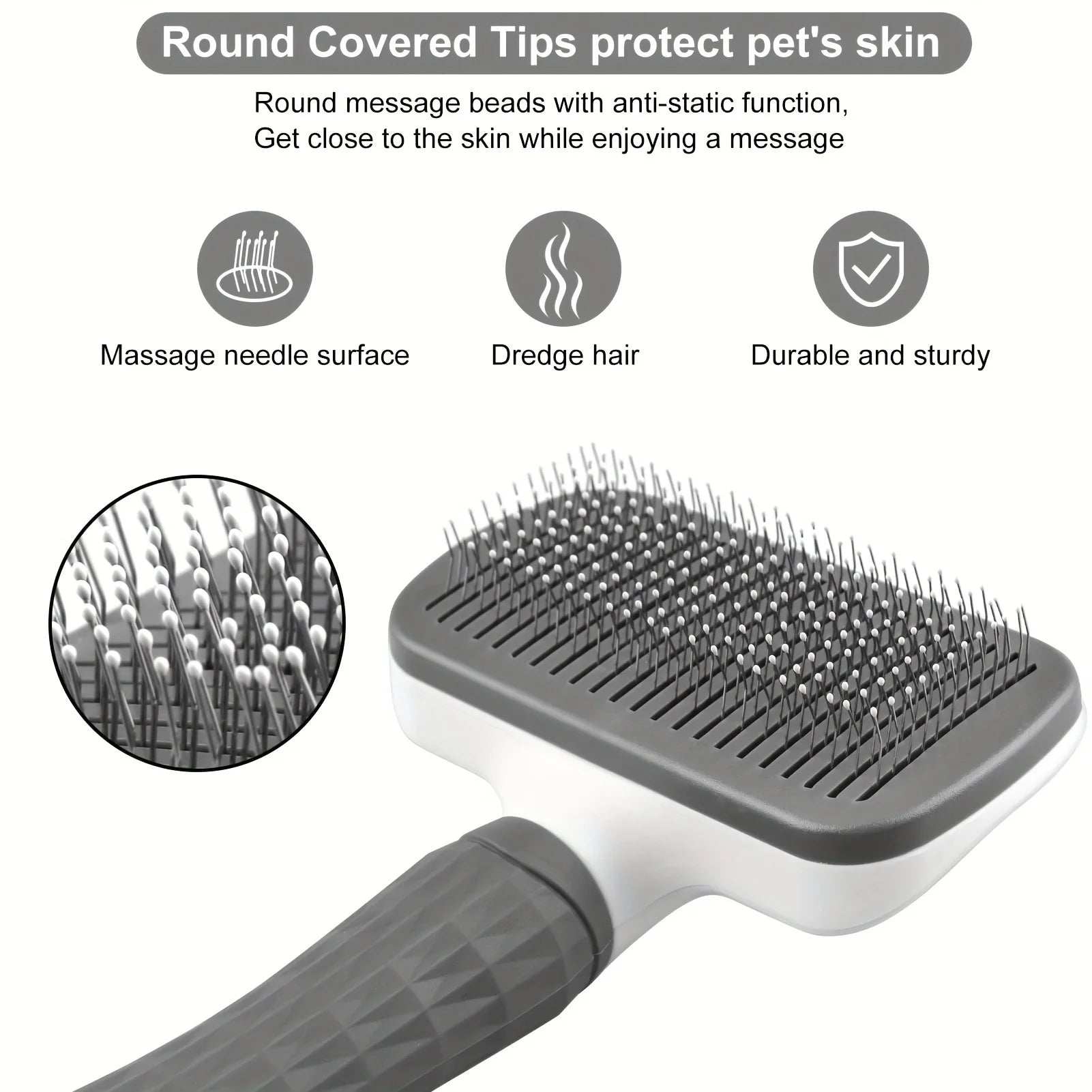 Self-cleaning slicker brush product image 5