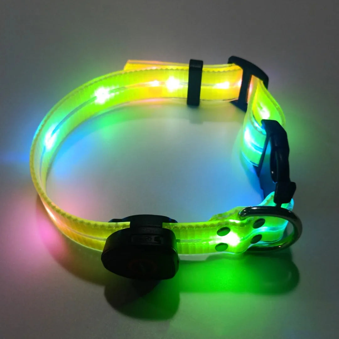 Rechargeable PVC LED dog collar product image 7